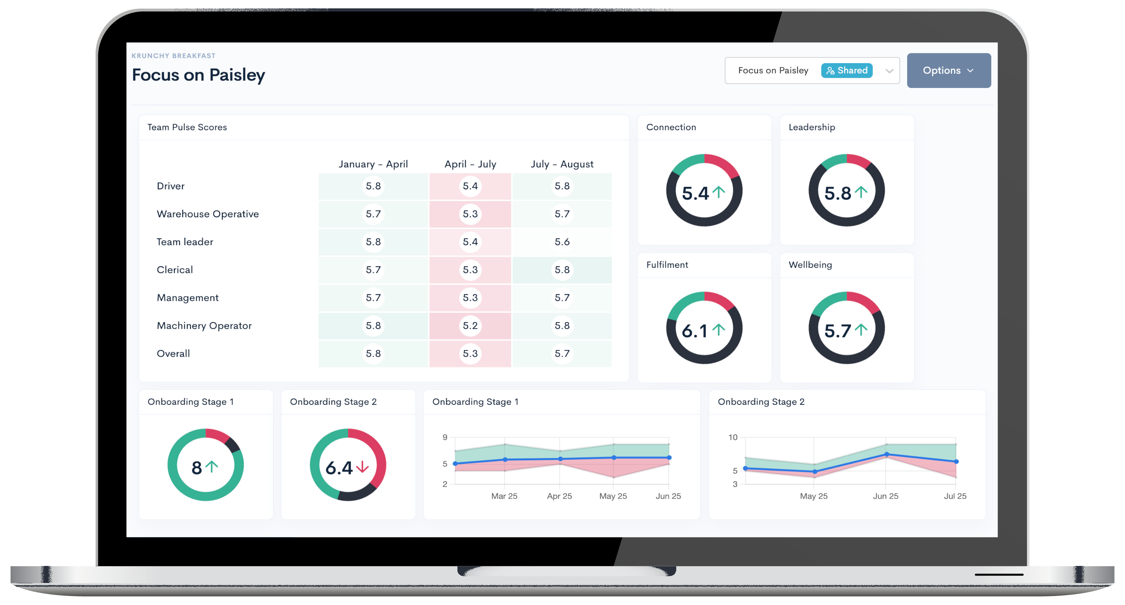 Custom Dashboards for Employee Surveys